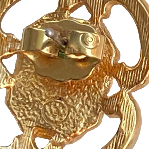 Signed Demi-Elegant Parure Brooch & Earring Set - Picture 11 of 12